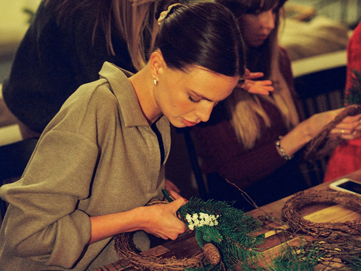 Wreath making workshop