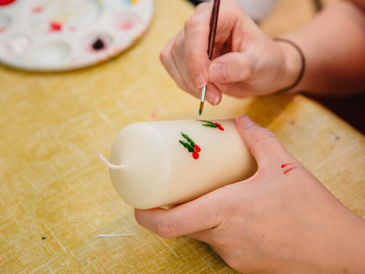 Sip & Paint Candle Decorating